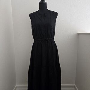 Lands' End Black Maxi Dress